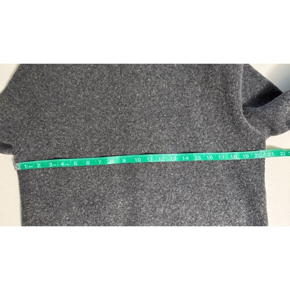 Vintage Gap Mens Wool Military Epaulet Button Front Gray Casual Sweater Jacket L - Picture 6 of 9